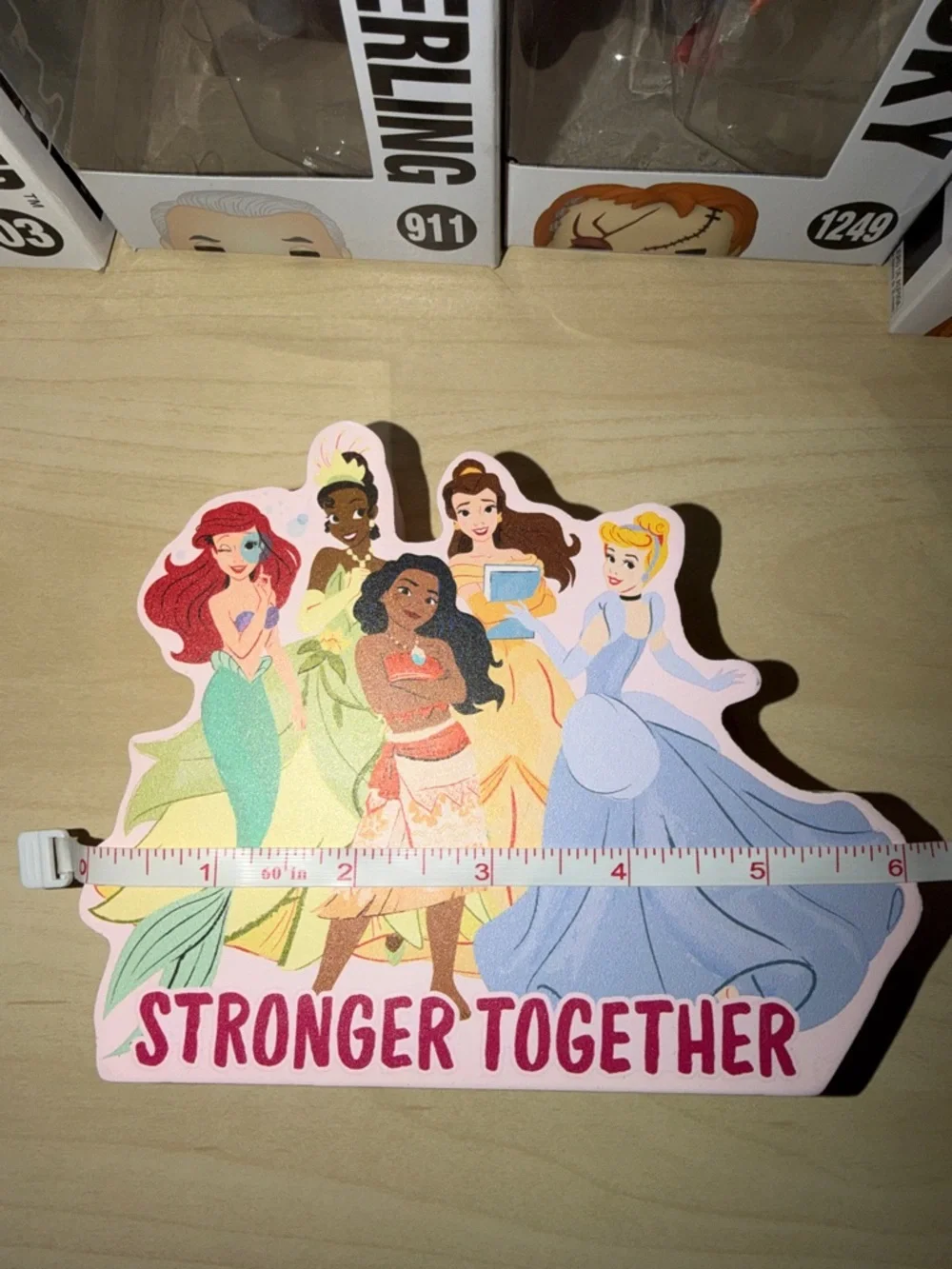 Disney Princess Pink Die-Cut Decorative Block